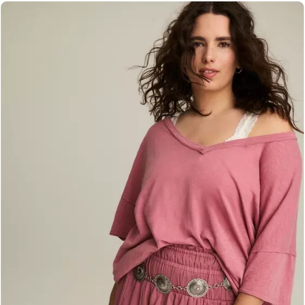 Torrid Festi Oversized V-Neck Tee